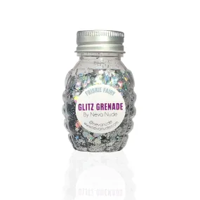 Friskie Fairy Cosmetic Grade Glitter Glitz Grenade Keychain in Aloe Gel