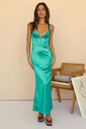 From The Start Maxi Dress Green