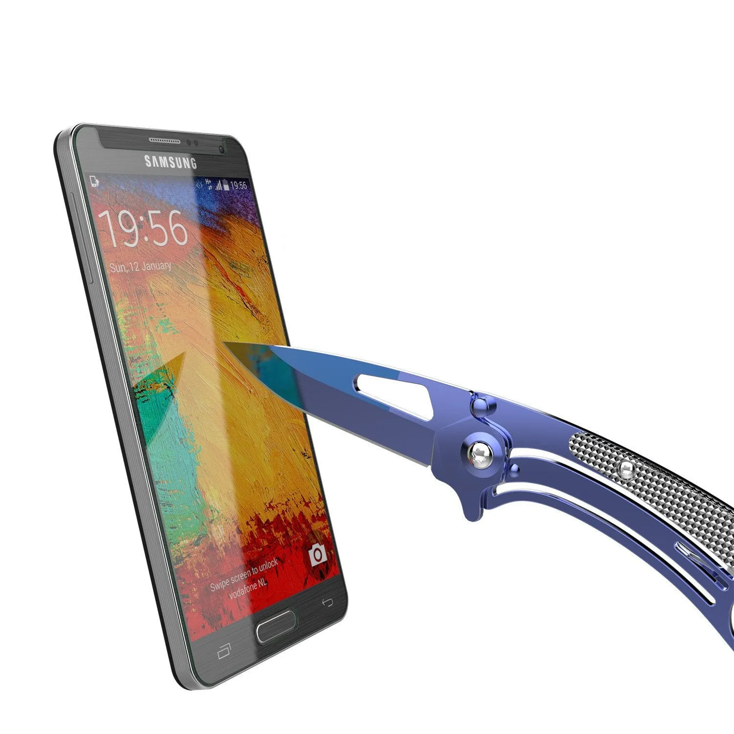 Galaxy Note 3 Punkcase Glass SHIELD Samsung Tempered Glass Screen Protector 0.33mm Thick 9H Glass