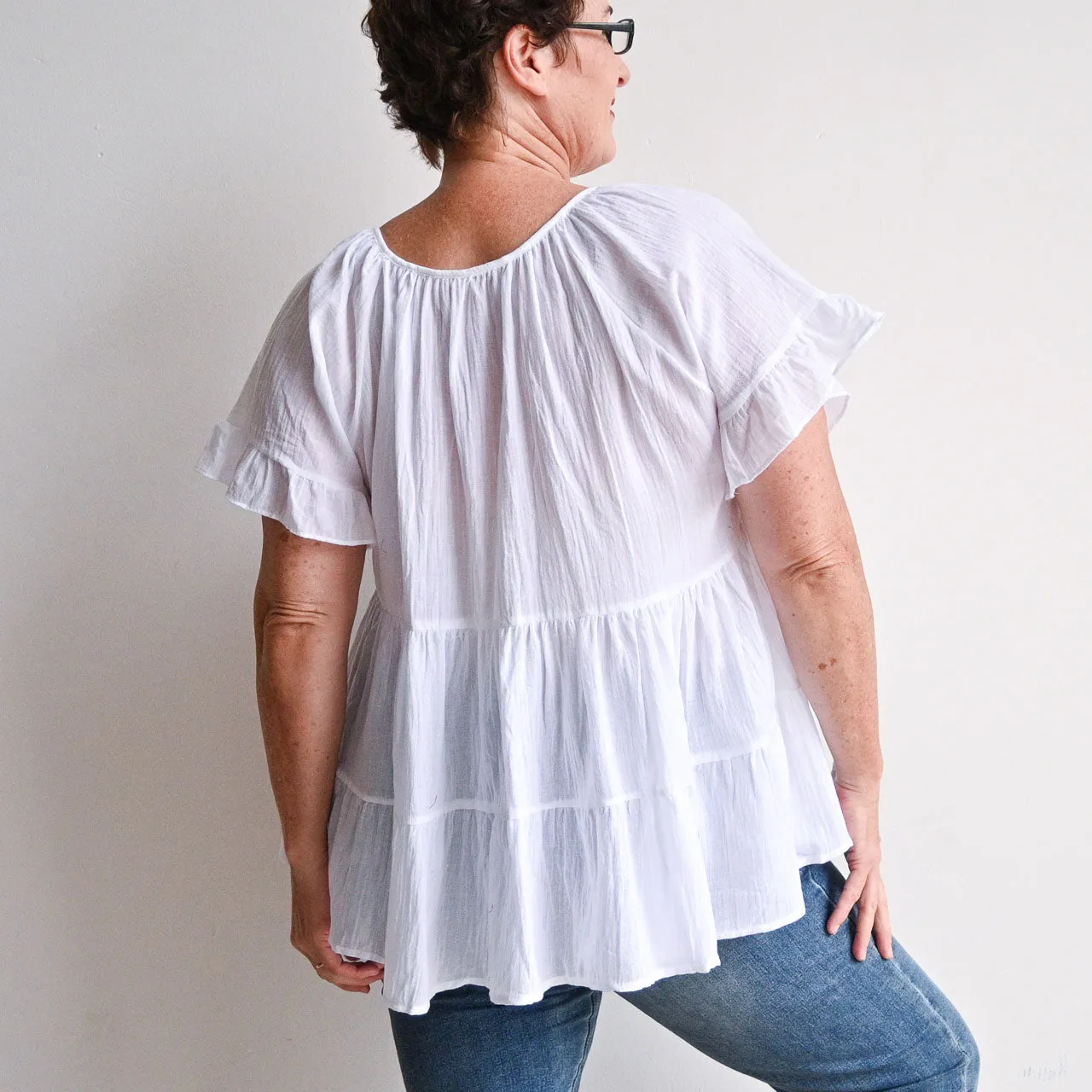 Go With The Flow Cotton Blouse