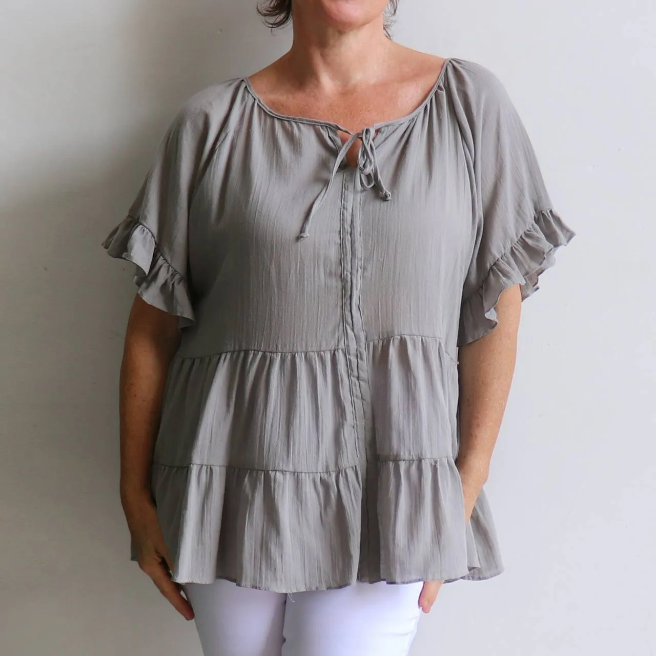 Go With The Flow Cotton Blouse