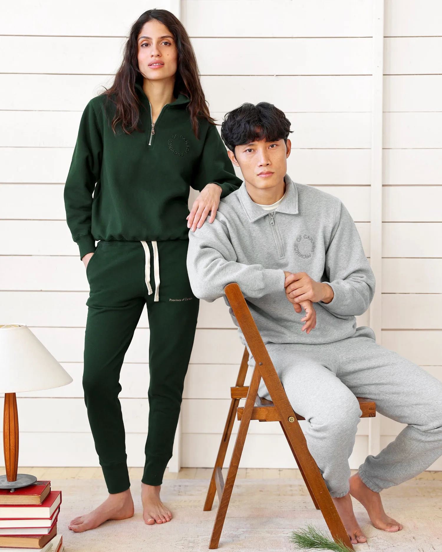 Half Zip Fleece Sweatshirt Forest - Unisex