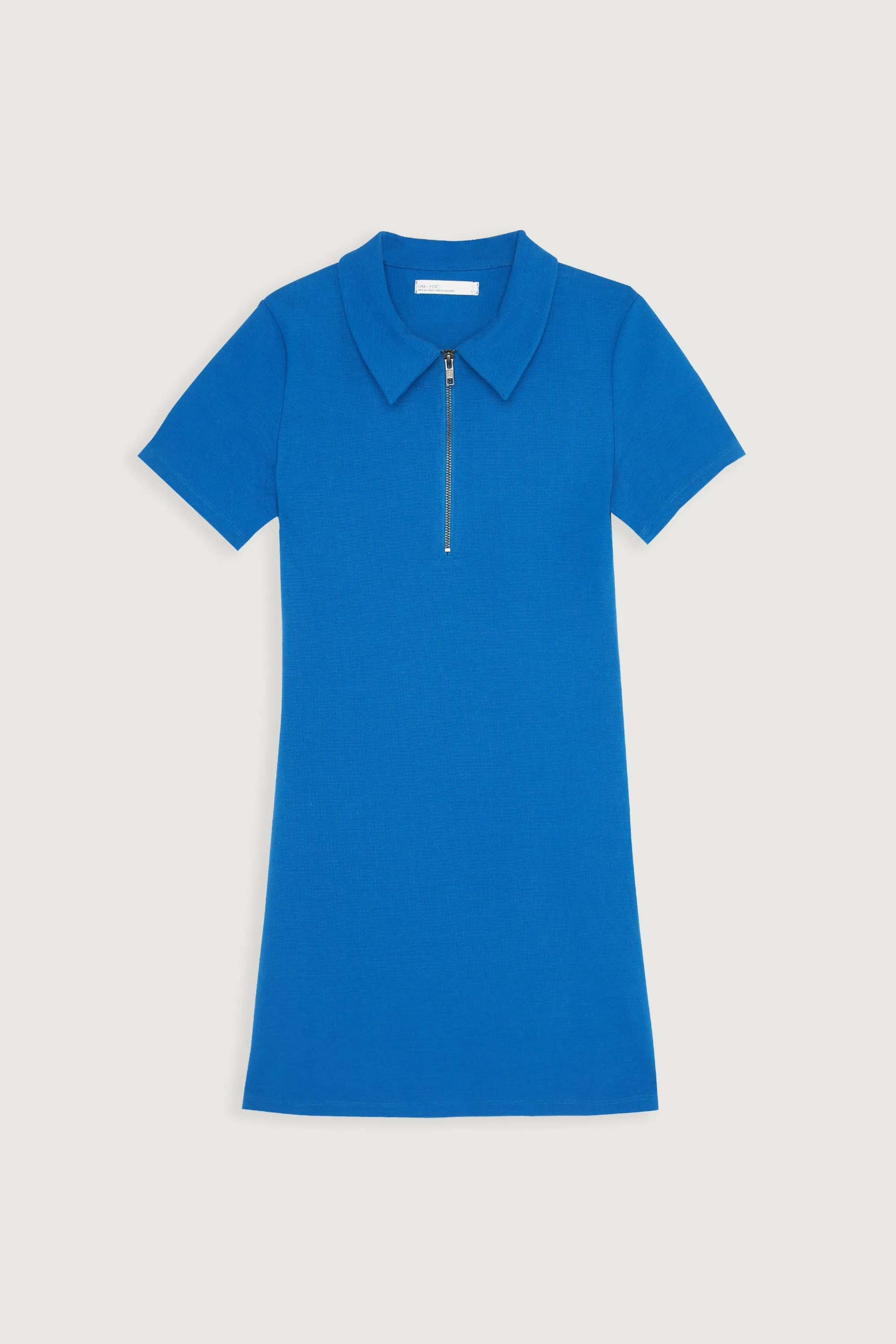 HALF ZIP MINI DRESS