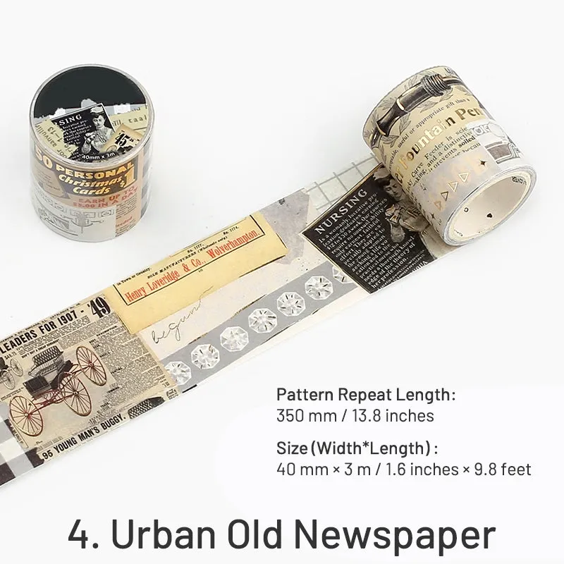 Hot Stamping Washi Tape - Poster Newspaper Fairy Tale Drink