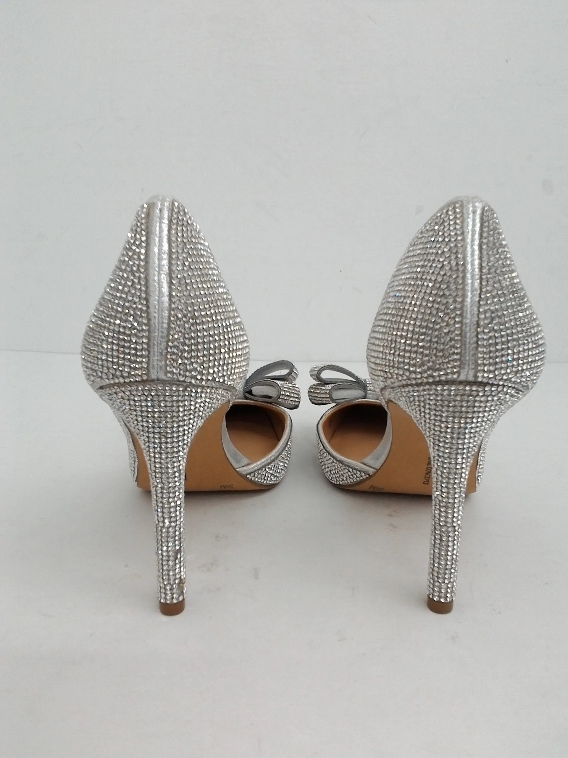 INC International Concepts Women's Karee Silver Heels Size 5.5 M