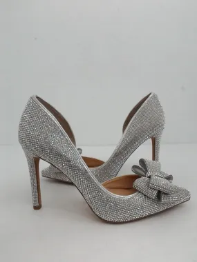 INC International Concepts Women's Karee Silver Heels Size 5.5 M