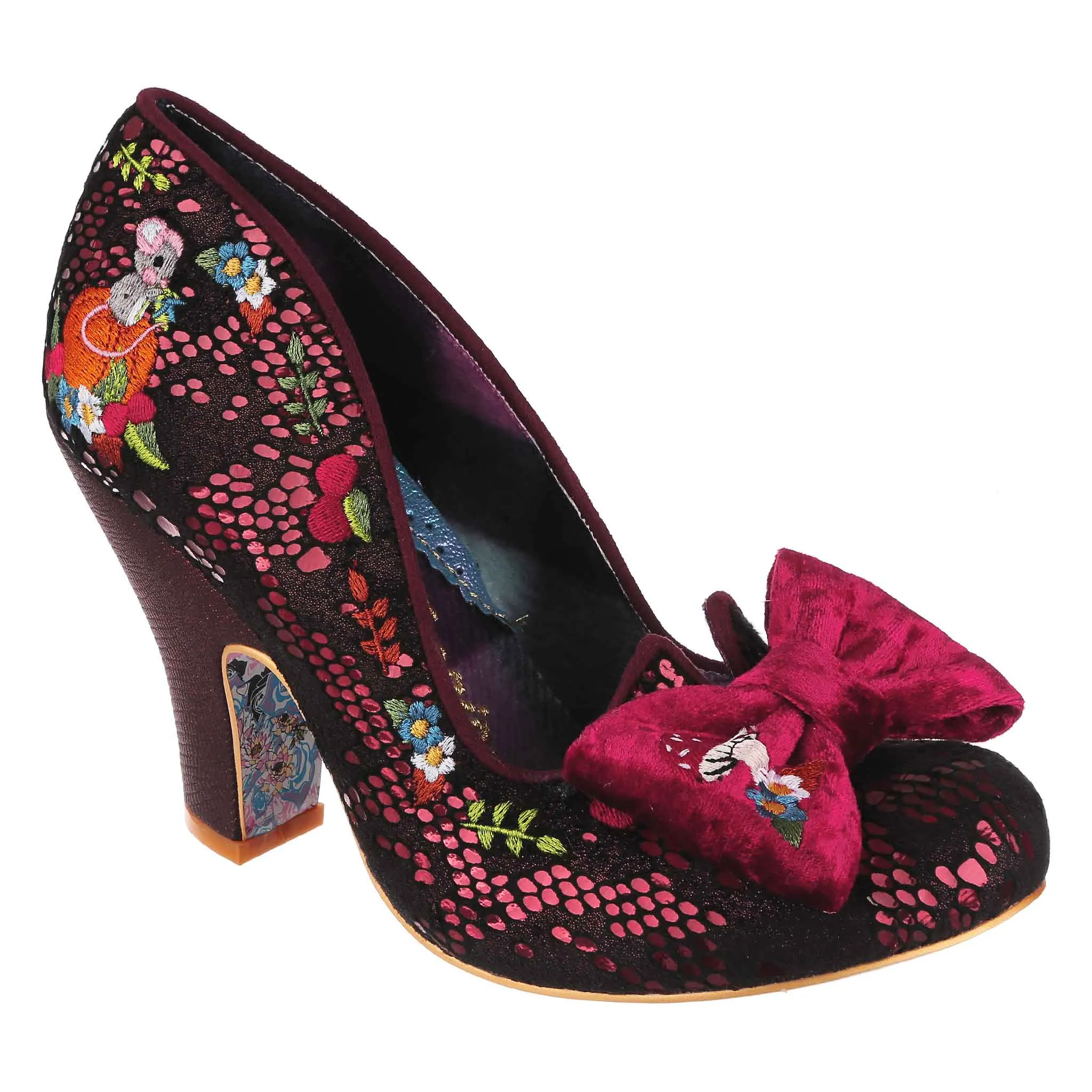 Irregular Choice Womens All Friends Together High Heel - Red