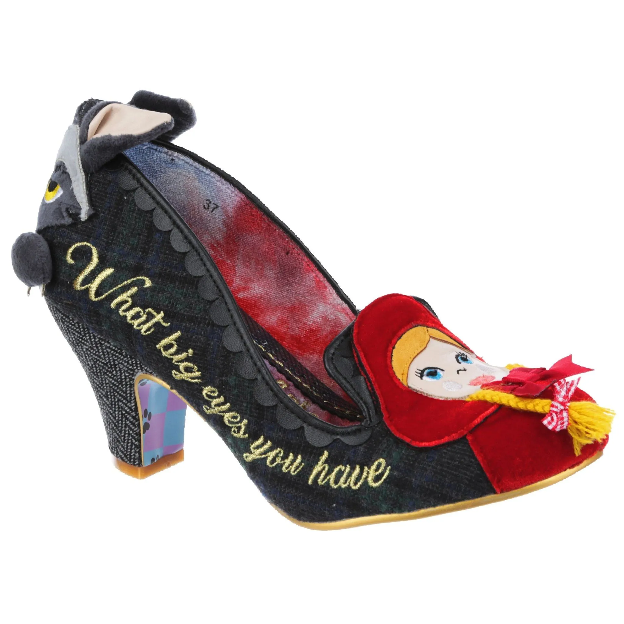 Irregular Choice Womens Visiting Grandma High Heel - Black