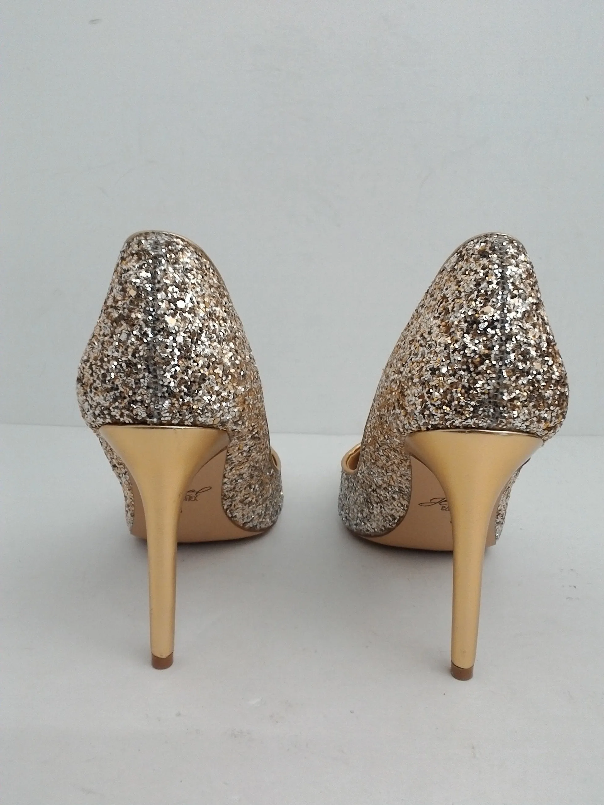 Jewel Badgley Mischka Women's Silver/Gold Heels Size 8