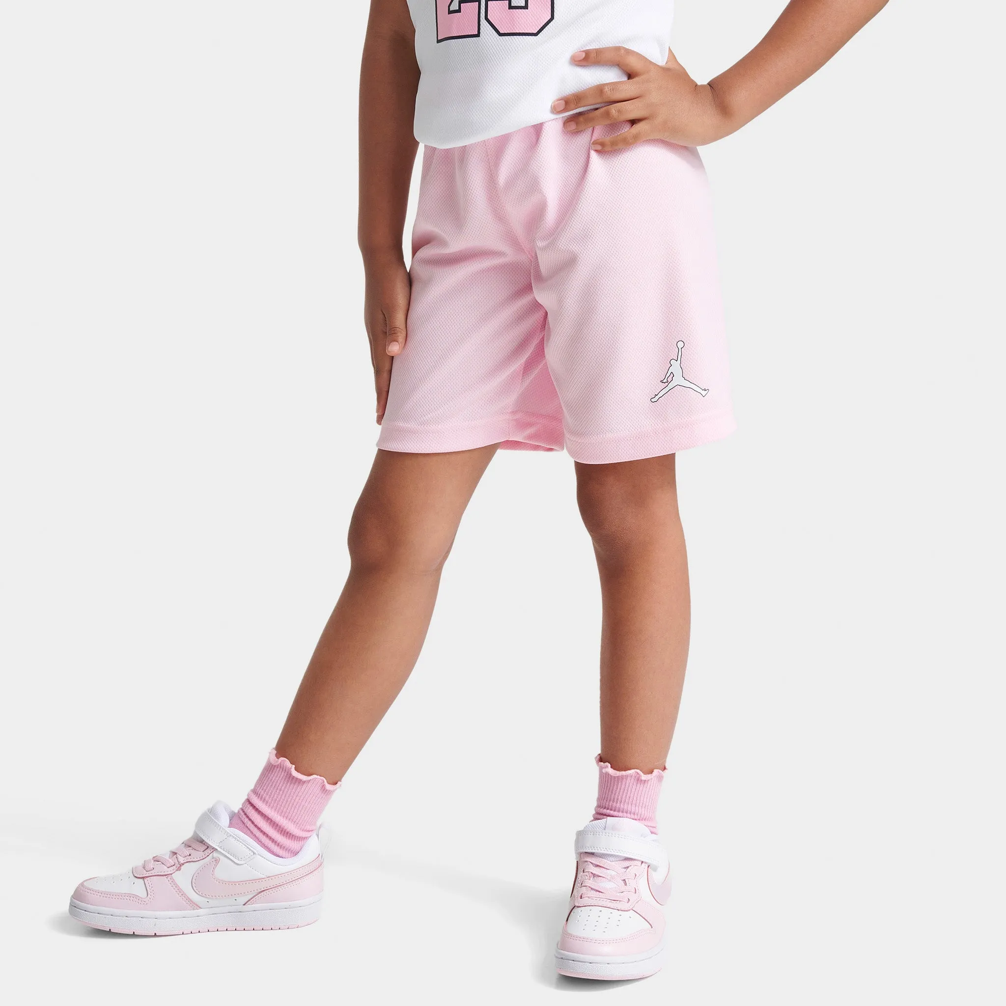 Jordan Child Girls' AJ23 Jersey and Shorts Set White / Pink