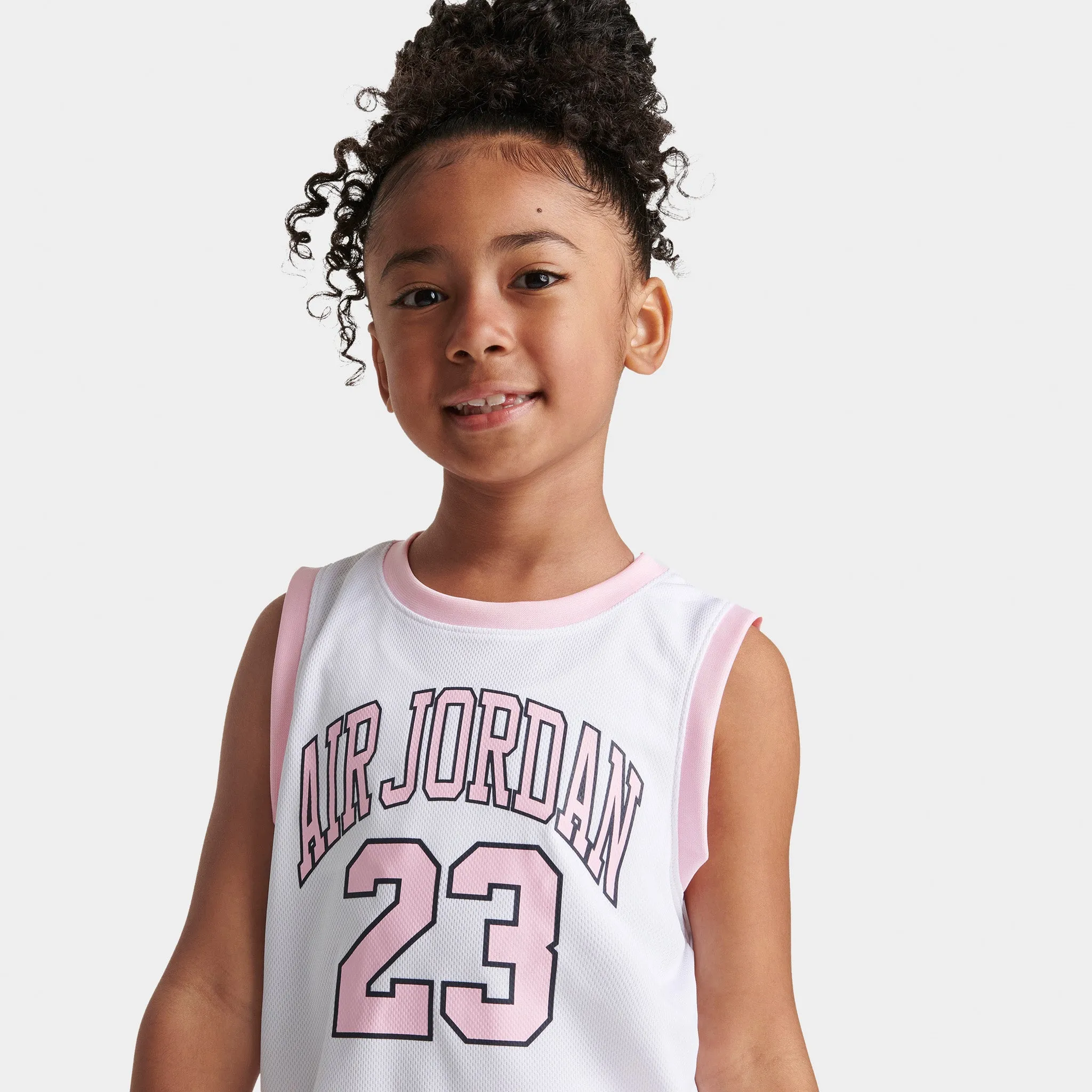 Jordan Child Girls' AJ23 Jersey and Shorts Set White / Pink