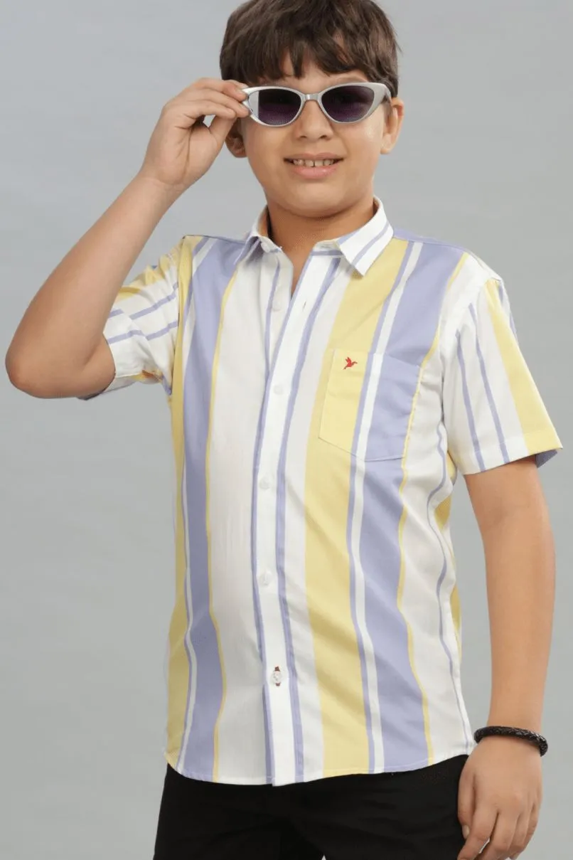 KIDS - Summer Stripes - Half-Stain Proof Shirt