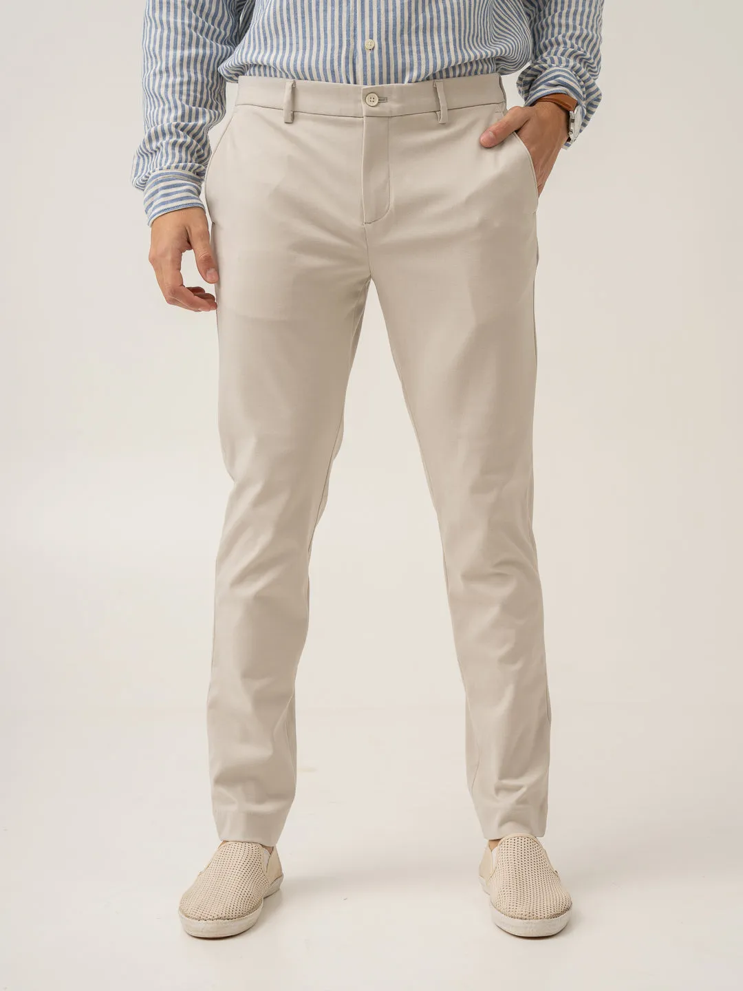 Kutch Cream Power-Stretch Pants