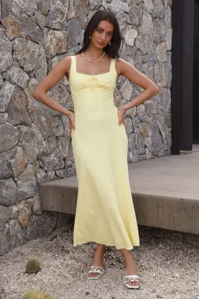 Lemon Squeeze Maxi Dress Yellow