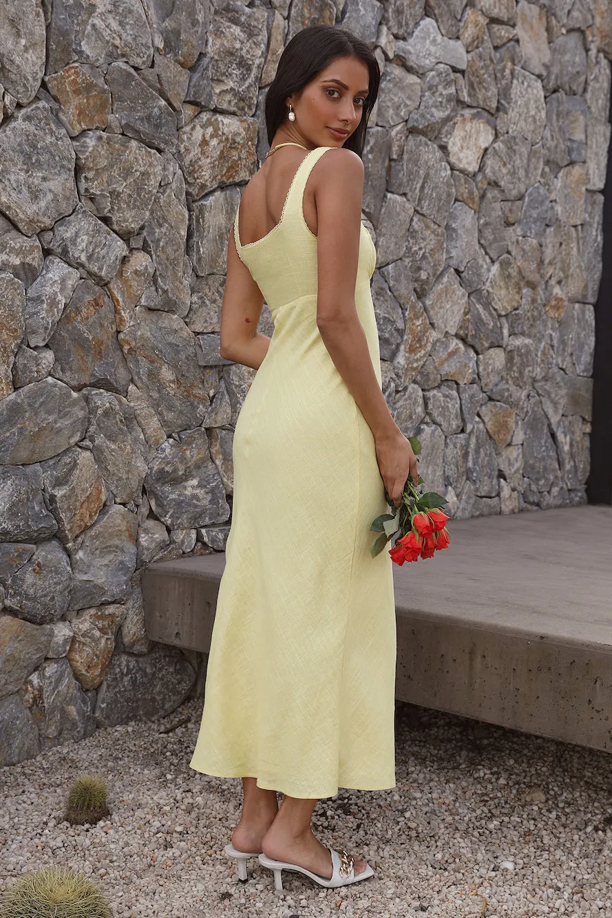 Lemon Squeeze Maxi Dress Yellow