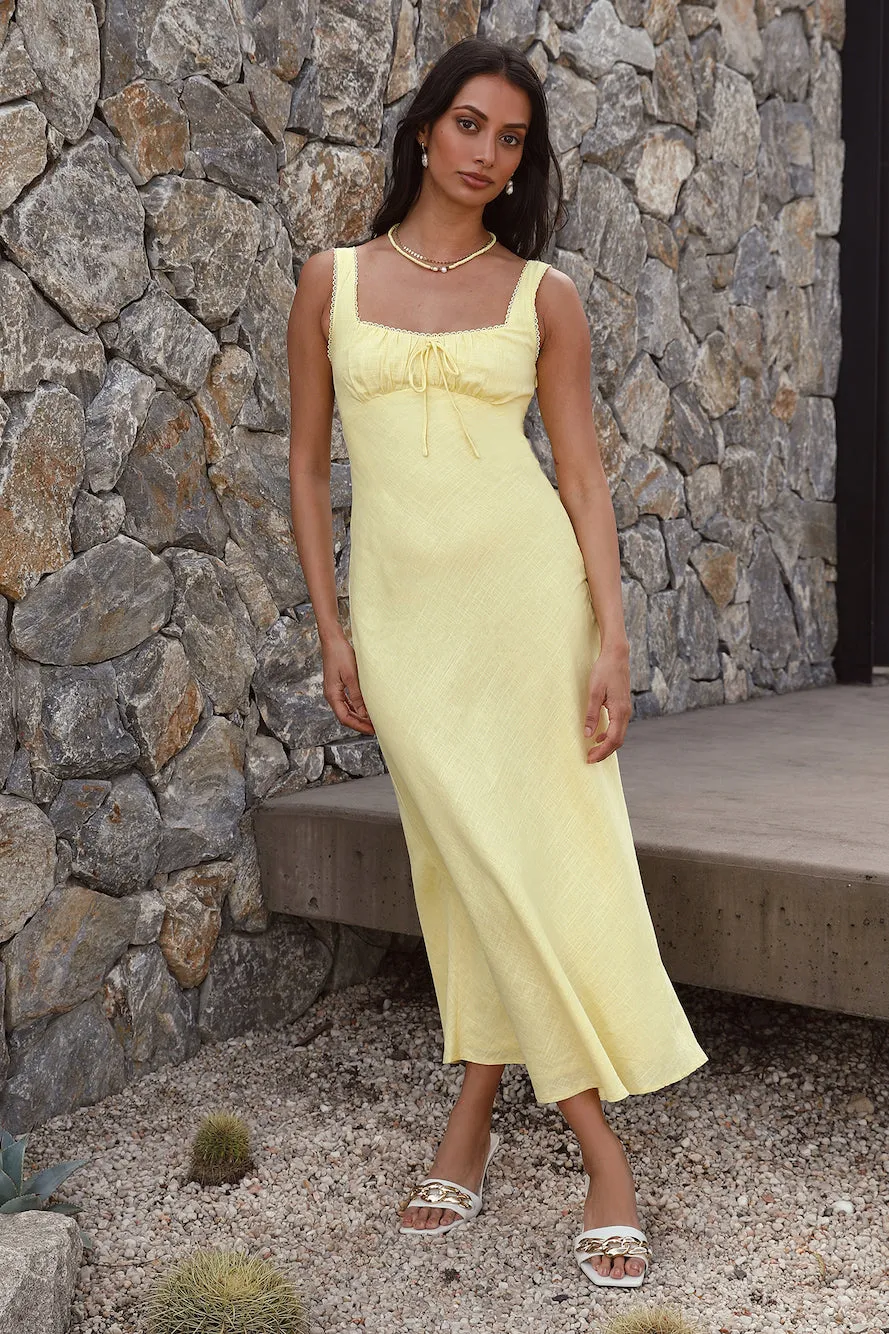 Lemon Squeeze Maxi Dress Yellow