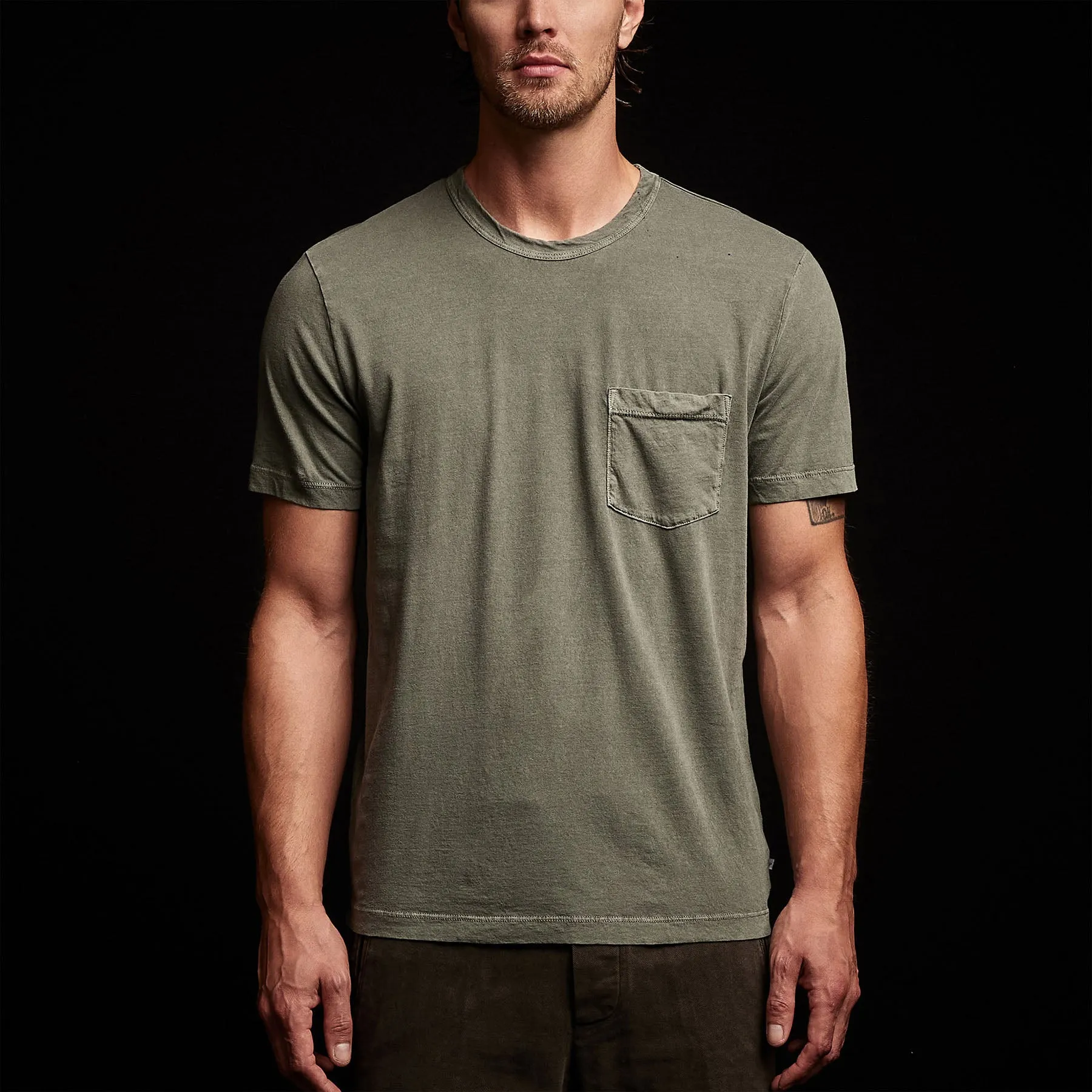 Lightweight Jersey Pocket Tee - Alligator Pigment