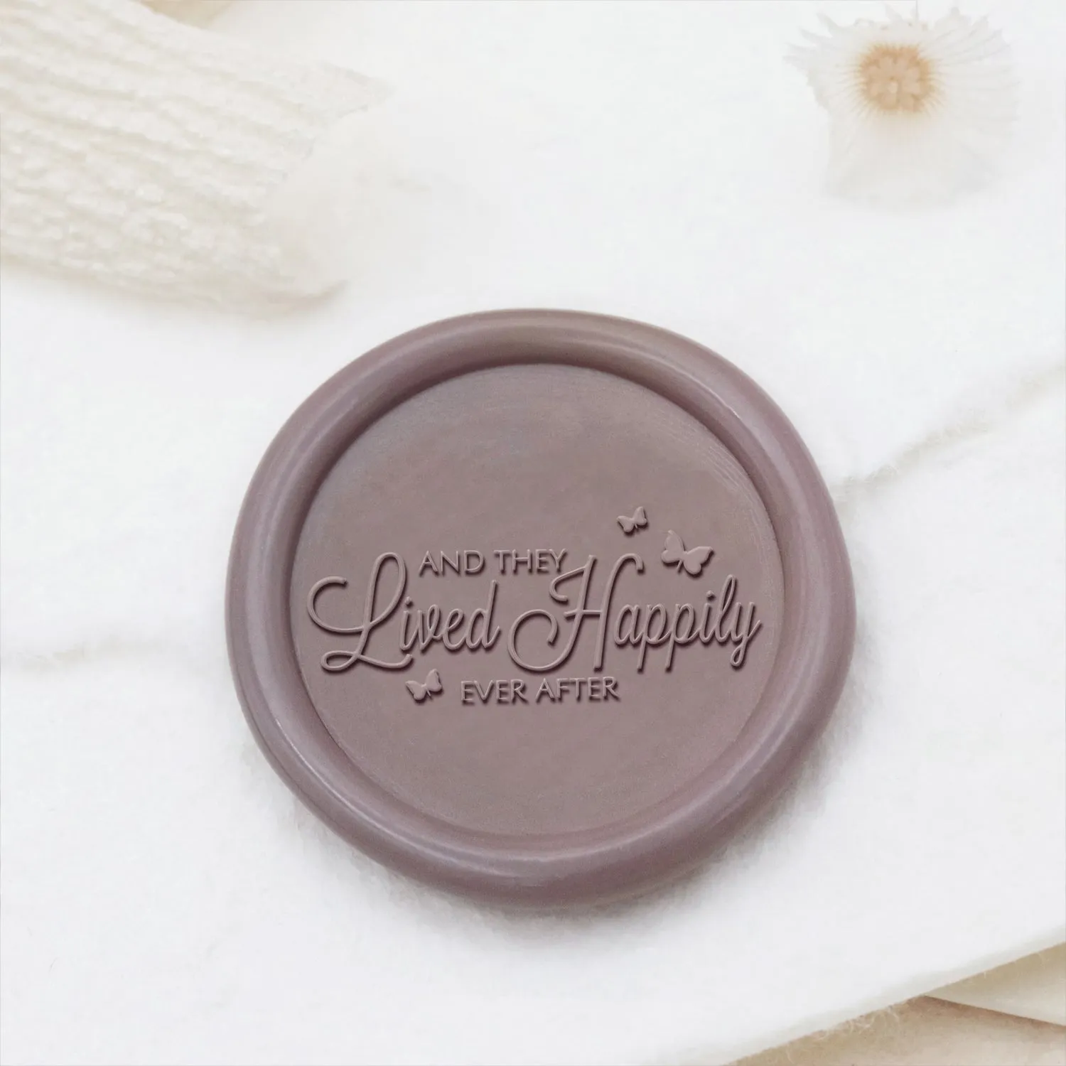 Lived Happliy Wedding Invitation & Announcement Wax Seal Stamp