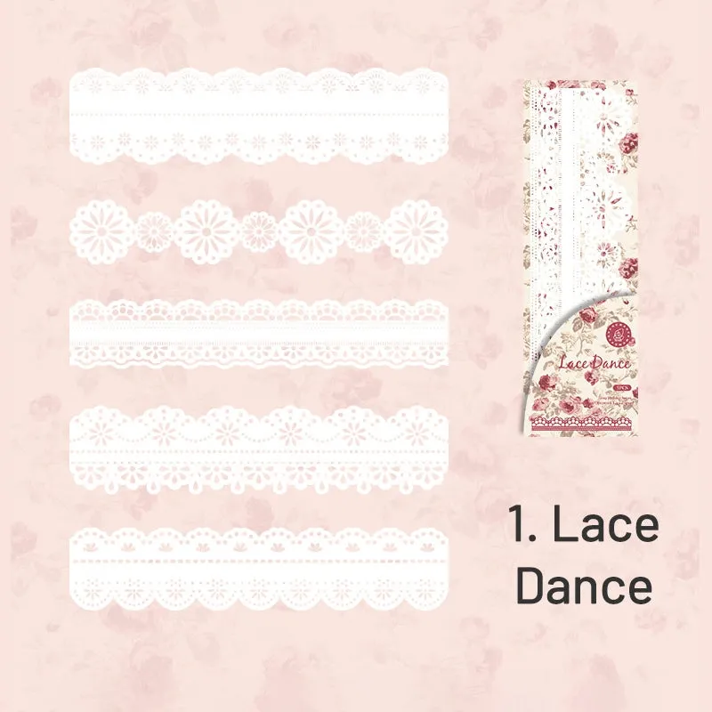 Long Holiday Series Hollow Lace Jornal Border Decorative Paper