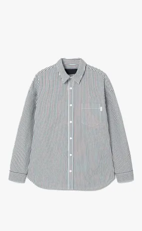 LOOSE FIT STRIPE CLASSIC WHITE SHIRTS