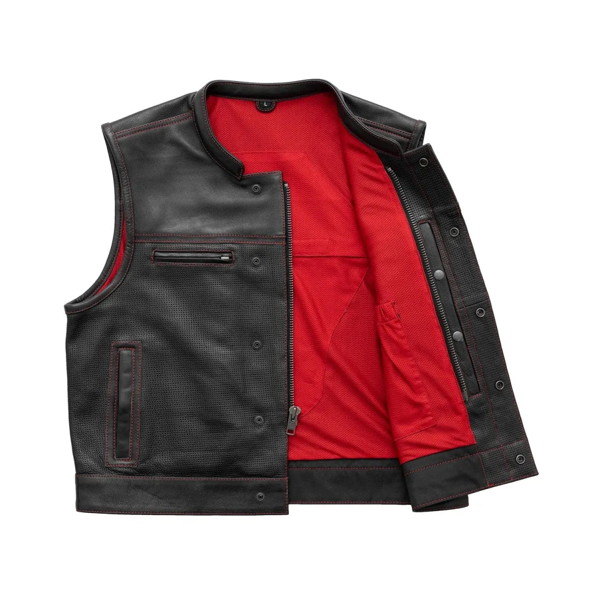 Lowrider Perforated Men's Leather Vest