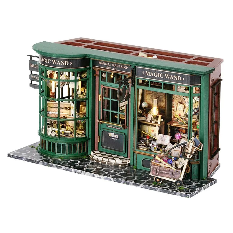 Magic European Style House Ink Green Handmade Model