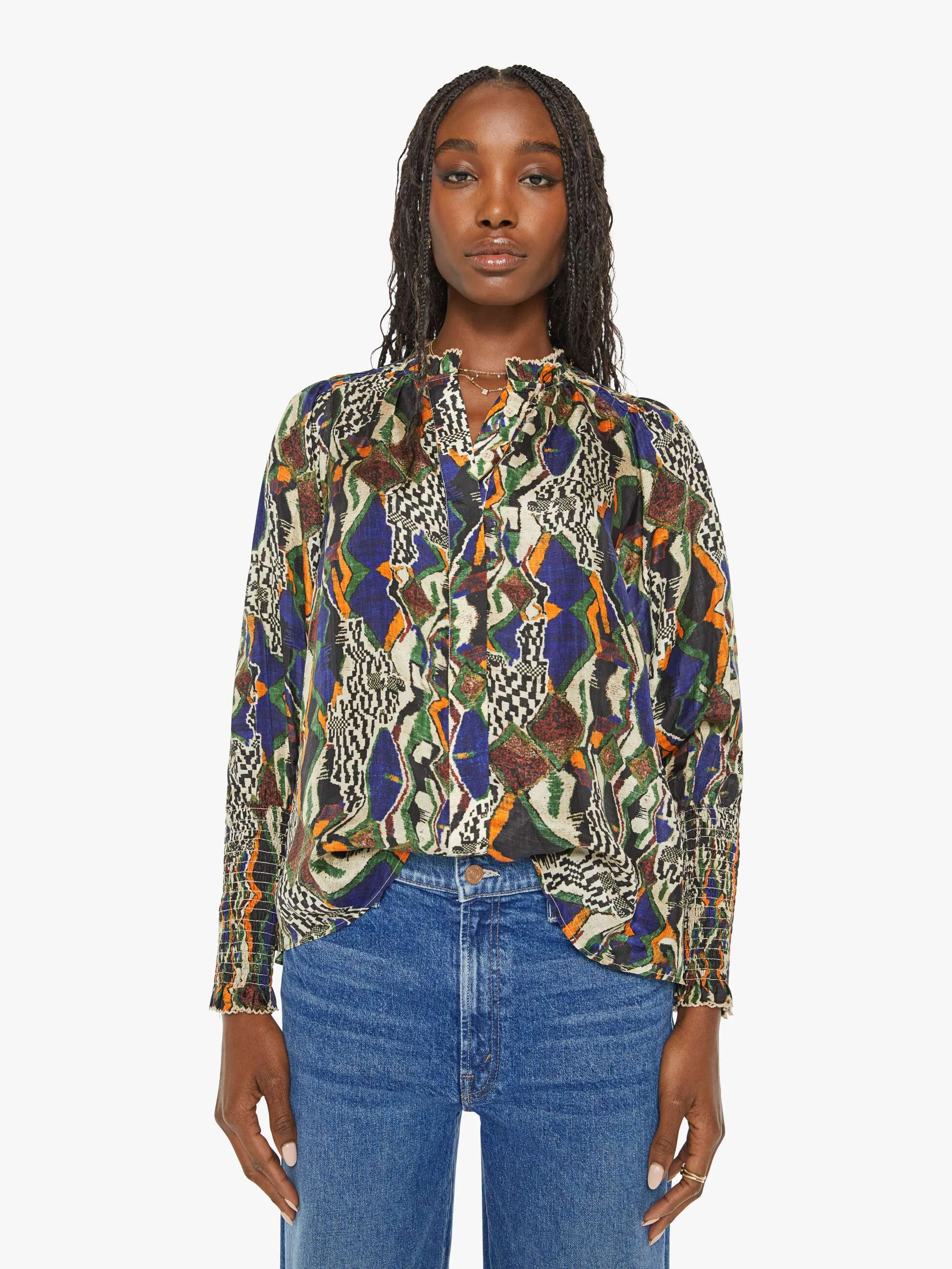 Maria Cher Julieta Blouse - Cooper Blue