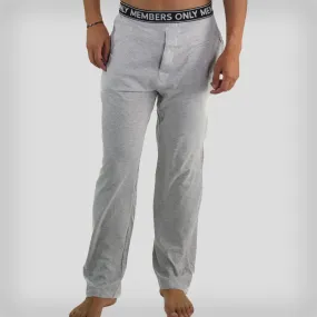 Men's Jersey Sleep Pant Logo Elastic - Grey - FINAL SALE