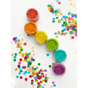 Mini Rainbow Sensory Playdough