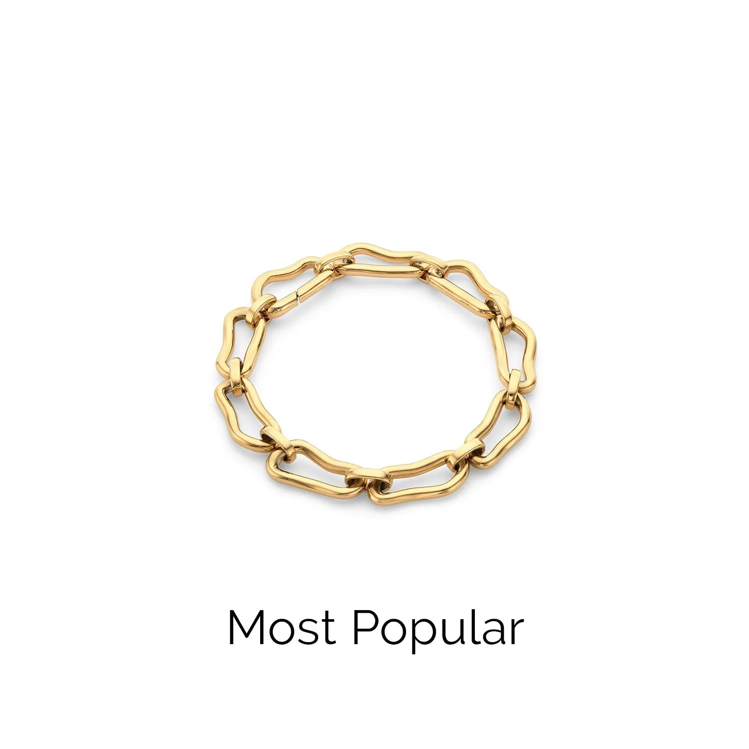 Molten Link Bracelet (Gold)