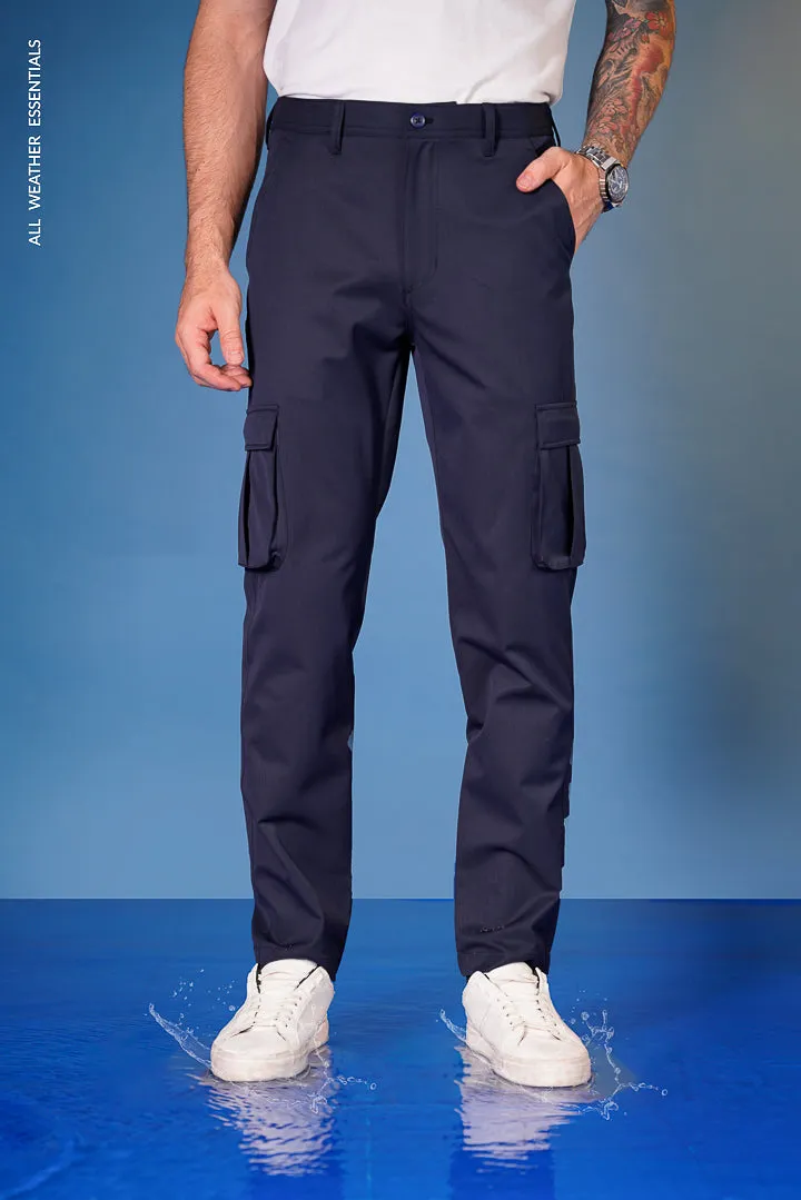 Navy All Weather Cargo Stretch Pants