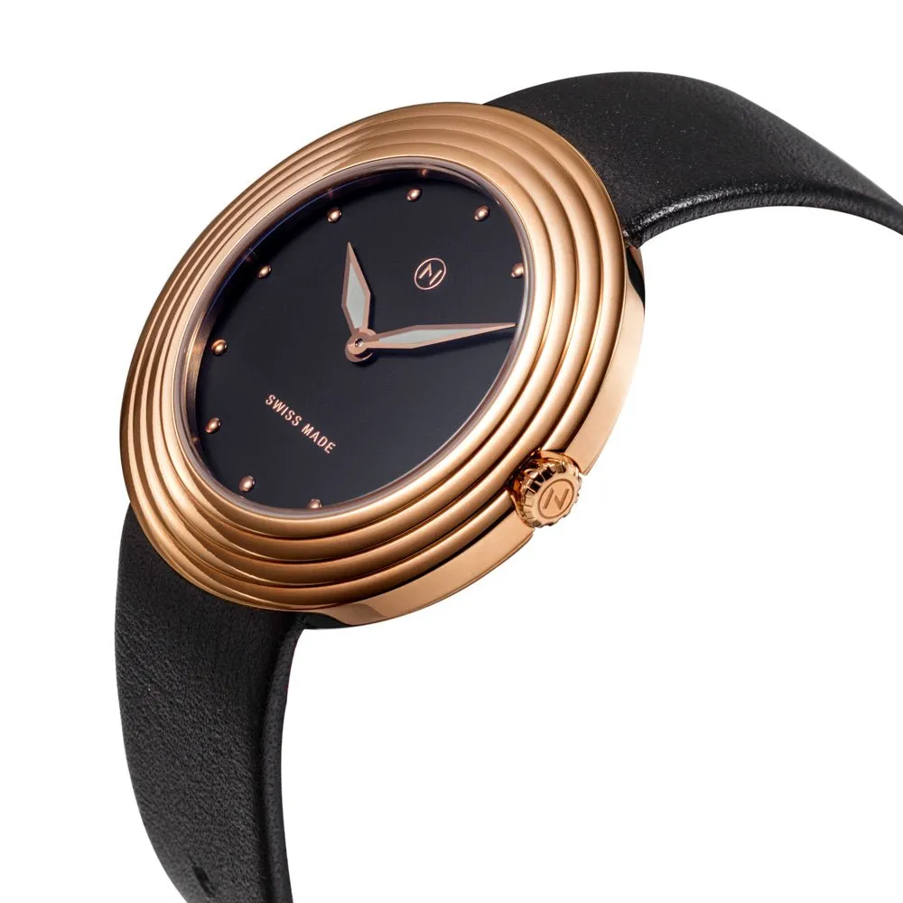 Nove Streamliner 40mm Black Rose Gold