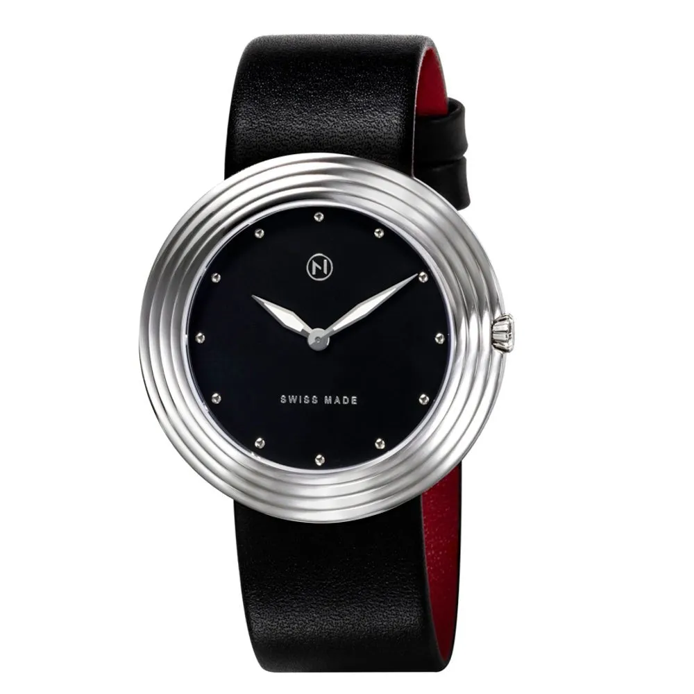 Nove Streamliner 40mm Black Silver