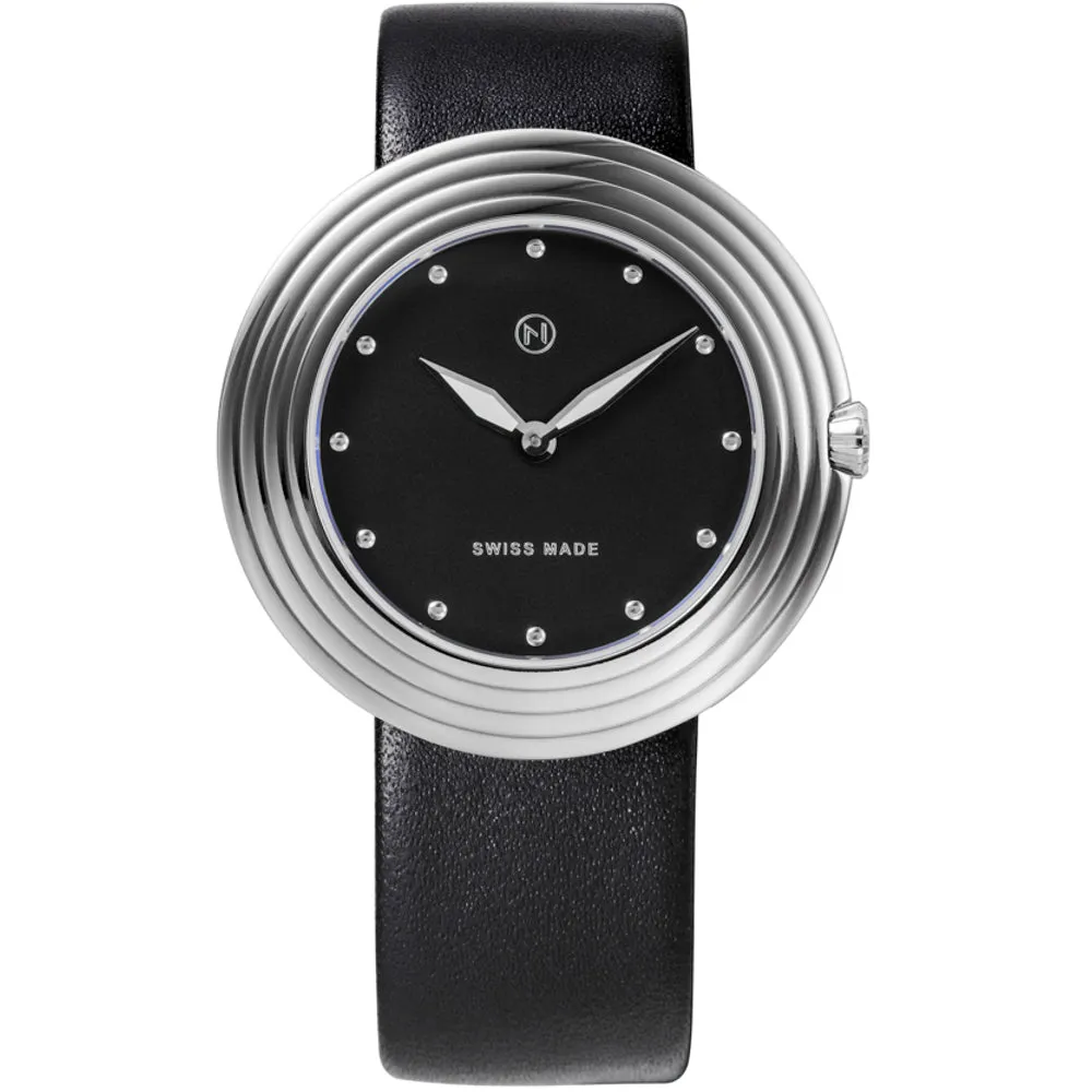 Nove Streamliner 40mm Black Silver