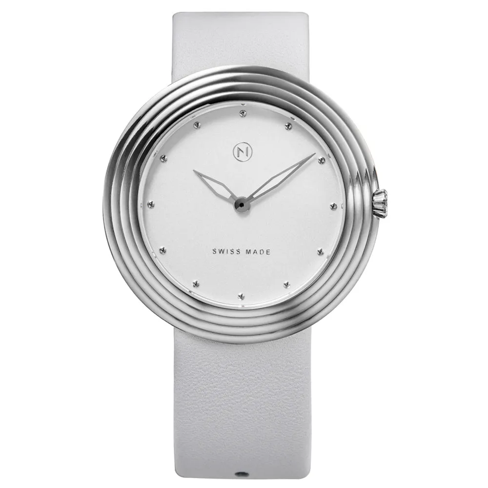 Nove Streamliner 40mm White Silver