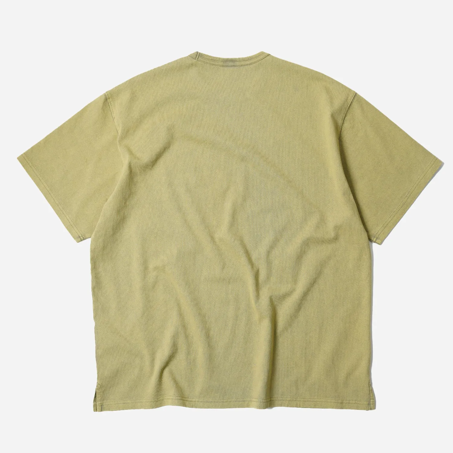 OG VINTAGE DYEING HALF TEE - MUSTARD