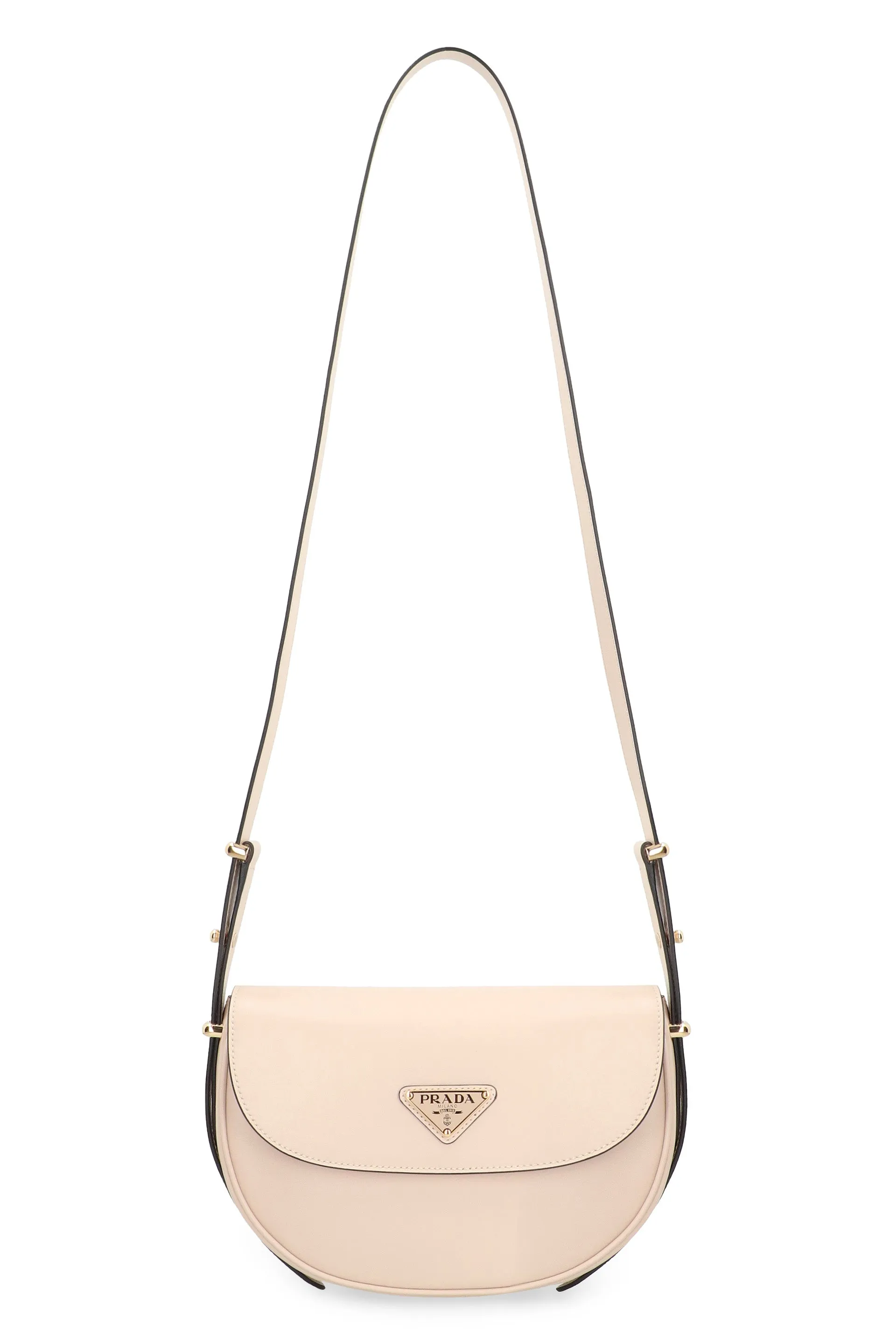 PRADA ARQU LEATHER SHOULDER BAG