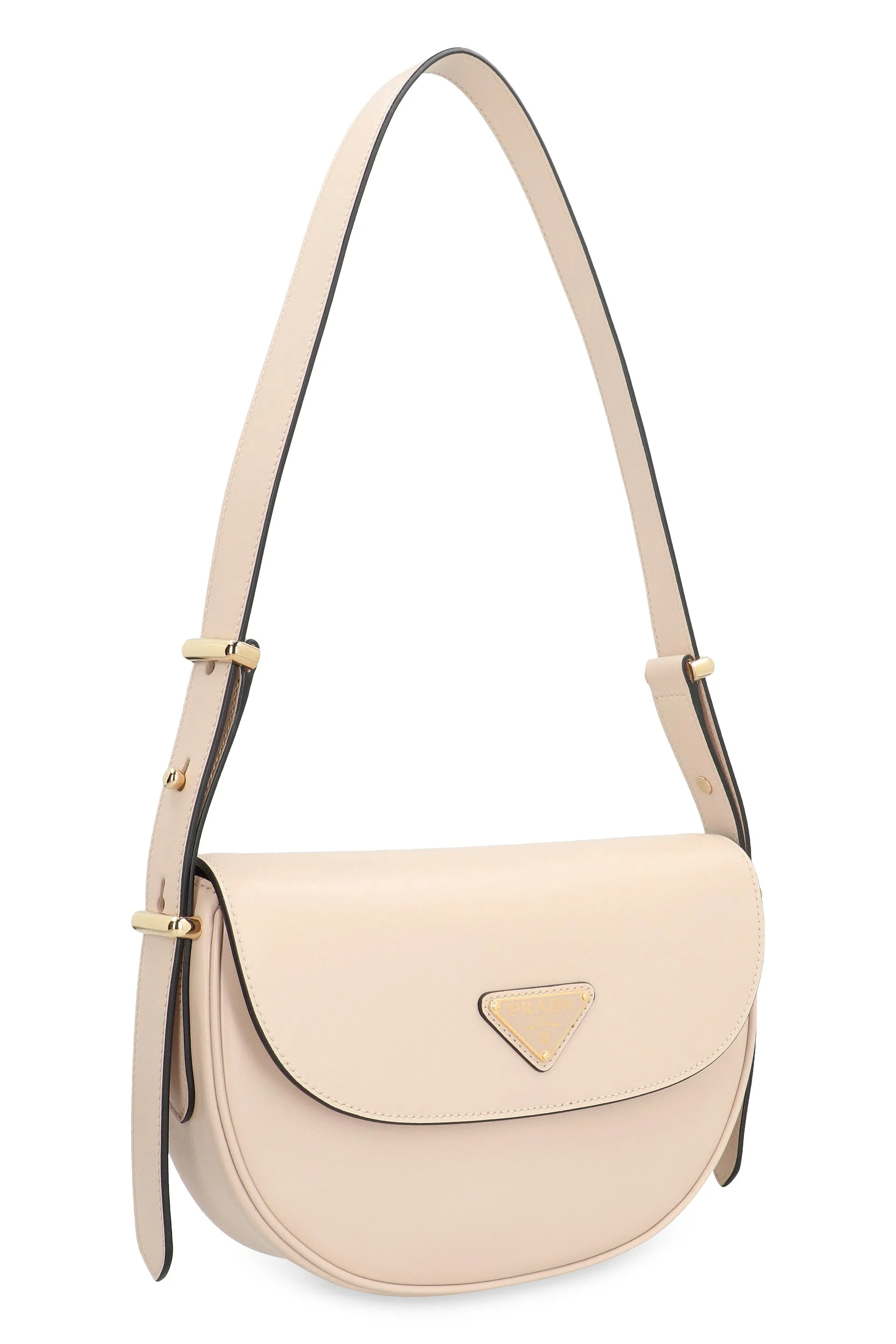 PRADA ARQU LEATHER SHOULDER BAG