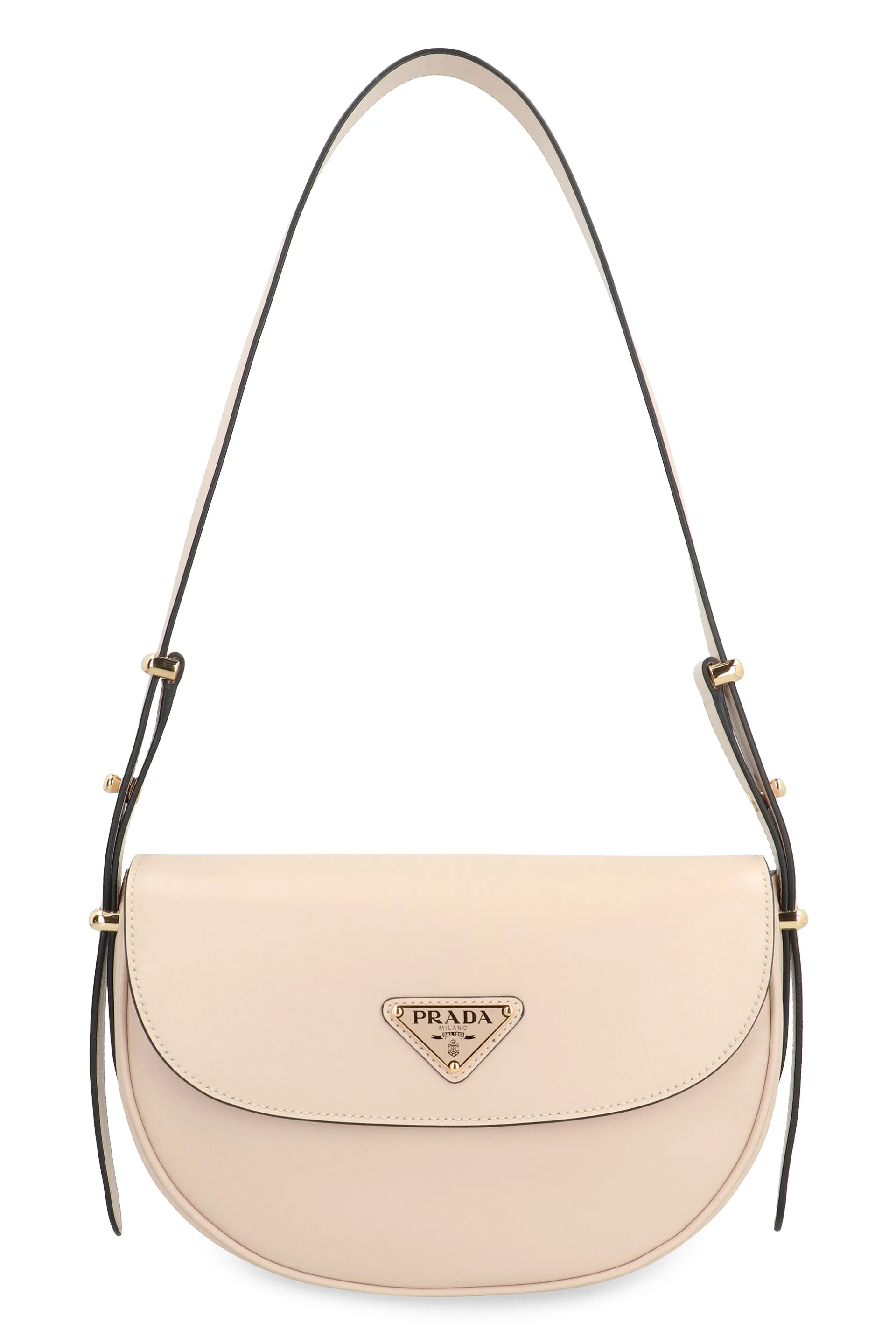 PRADA ARQU LEATHER SHOULDER BAG