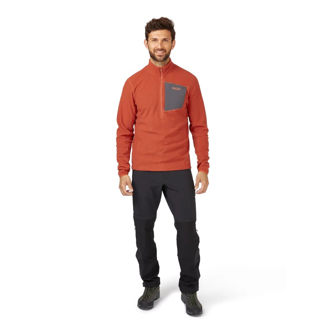 Rab Men's Tecton Pull-On Half Zip Fleece (Red Clay)