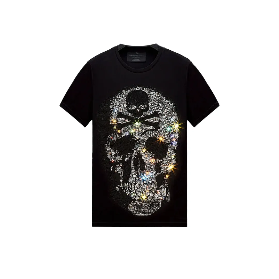 Rhinestone Deadly Print T-shirt