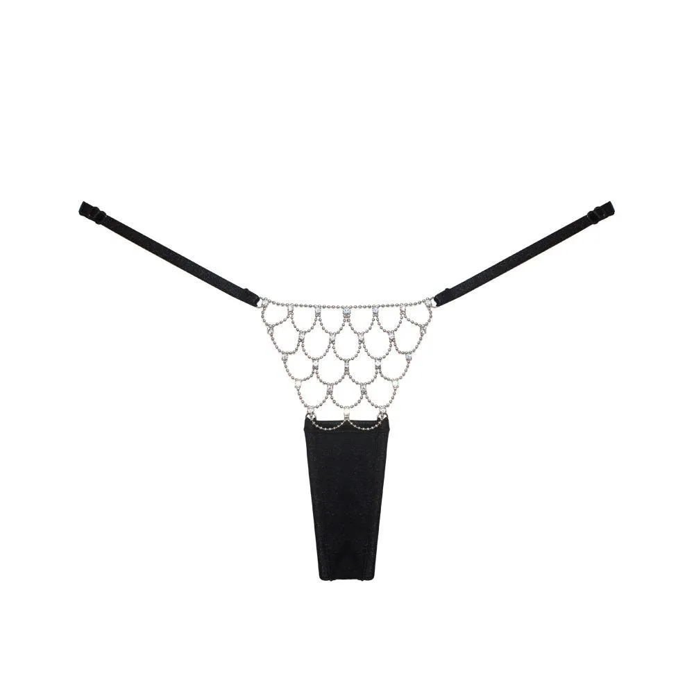 Rhinestone Net Sexy Panties