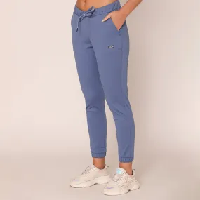 Slim Fit Joggers For Women - Lt.Denim Blue