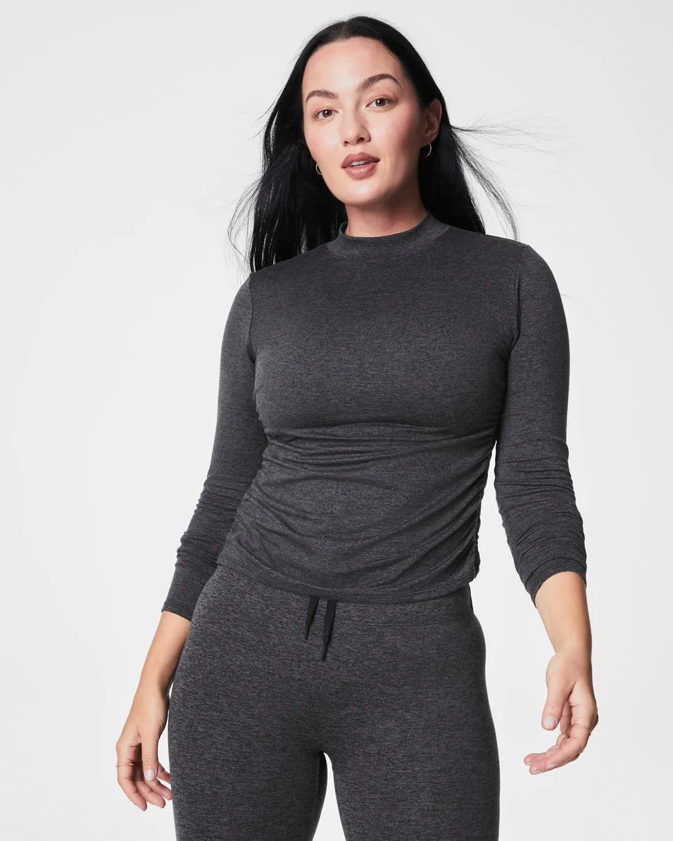 SPANX SoftStretch Long Sleeve Mockneck Top