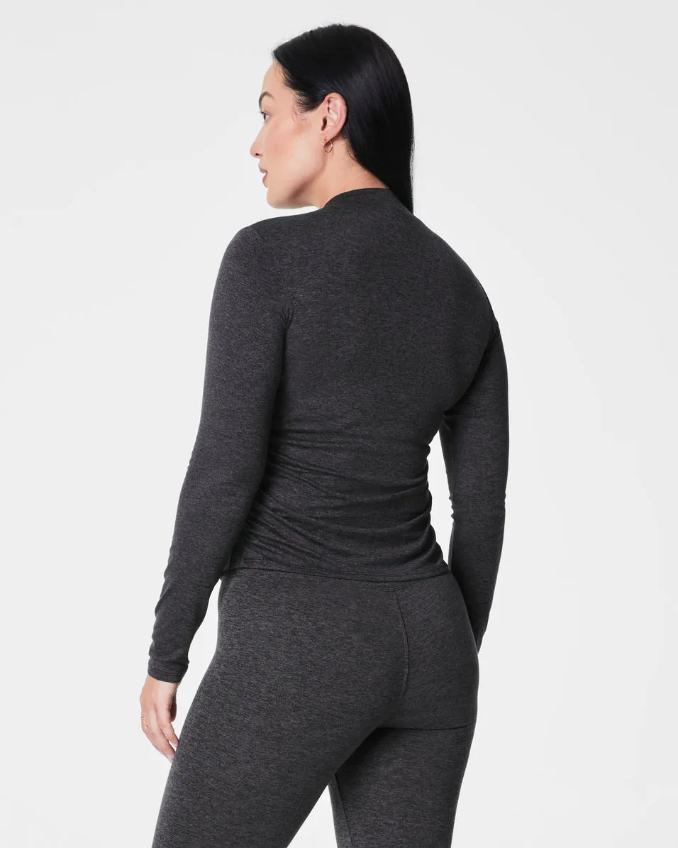 SPANX SoftStretch Long Sleeve Mockneck Top