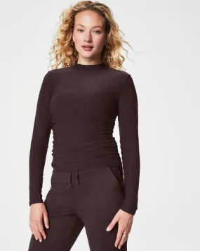 SPANX SoftStretch Long Sleeve Mockneck Top