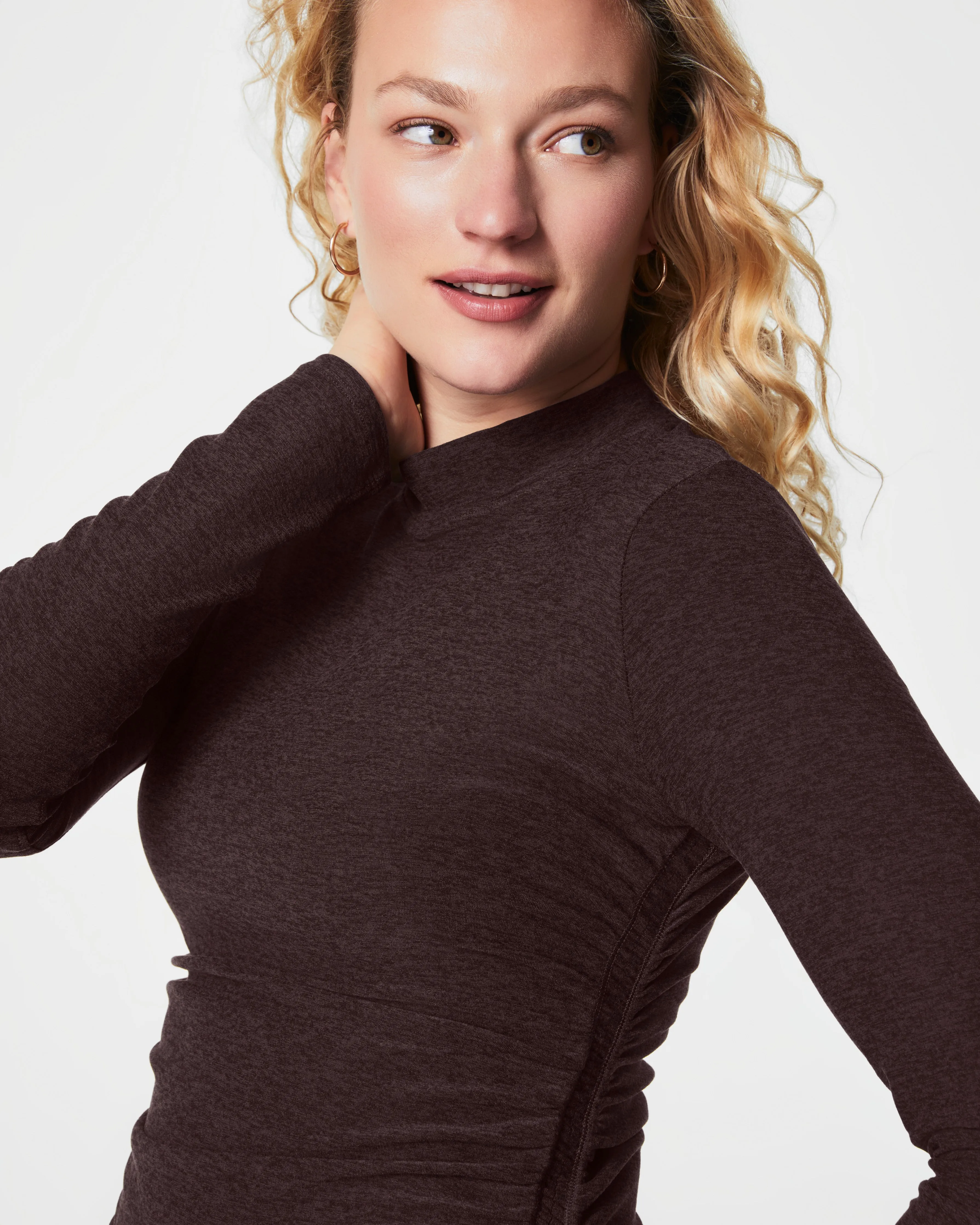 SPANX SoftStretch Long Sleeve Mockneck Top