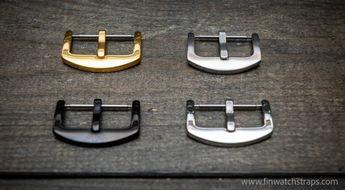 Stainless steel buckle (black, silver, rose gold, gold) 10 mm-24 mm