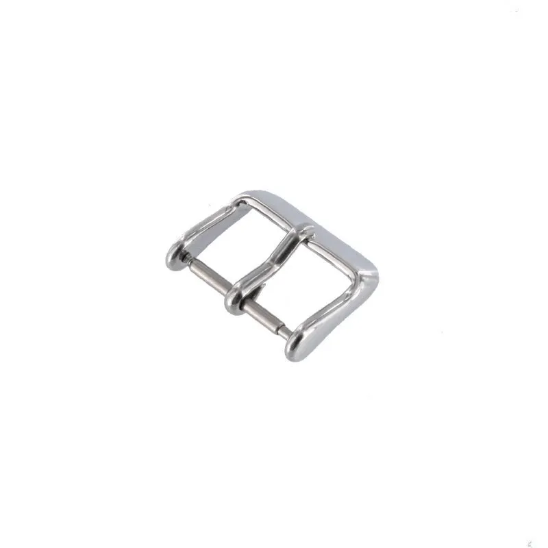 Stainless steel buckle (brushed, polished) 16 mm, 18 mm, 19 mm, 20 mm, 21 mm, 22 mm, 24 mm