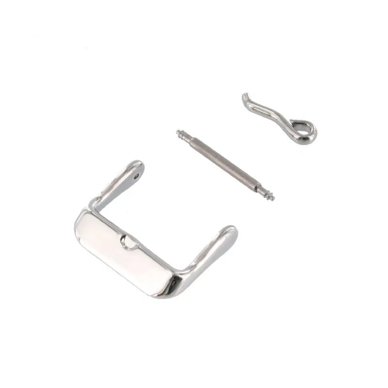 Stainless steel buckle (brushed, polished) 16 mm, 18 mm, 19 mm, 20 mm, 21 mm, 22 mm, 24 mm